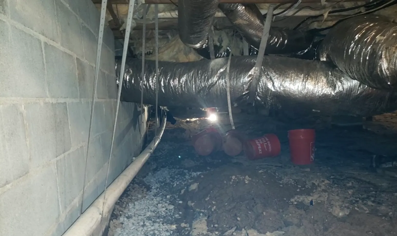 crawl space water damage restoration process